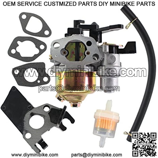 Carburetor Assembly for Coleman Powersports KT196 196CC Go Kart CT200U Trail 200 Mini Bike Baja HT65 WR65 Hammerhead 80T Go Cart - Image 2