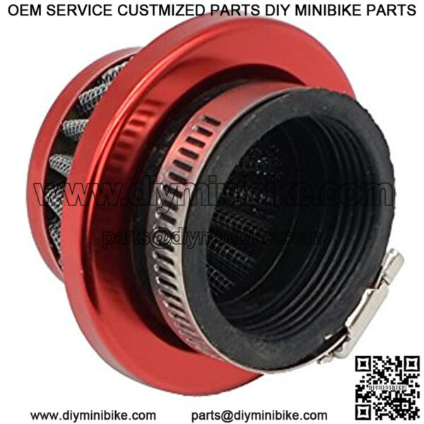 Red 42mm to 44mm Performance Air Filter for MOTOVOX MVS10 EVO Gas Powered Scooter X Dirt Dog 43cc 47cc 49cc Engines Mini Motor Atv Dirt Pit Bike 150cc Moped Scooter ATV Parts