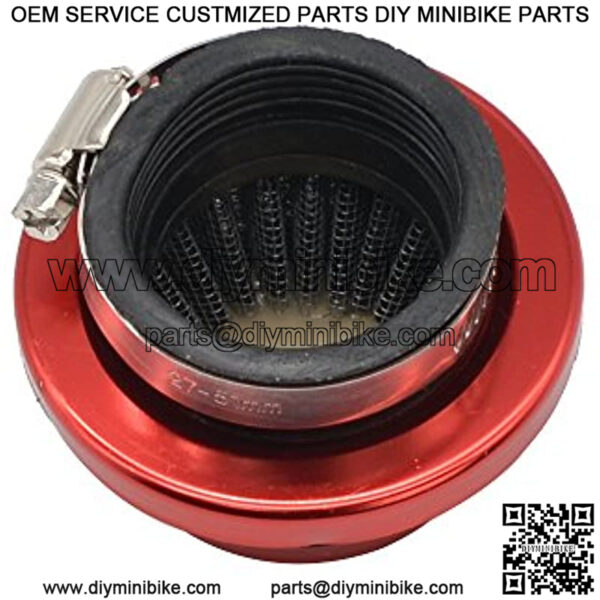 Red 42mm to 44mm Performance Air Filter for MOTOVOX MVS10 EVO Gas Powered Scooter X Dirt Dog 43cc 47cc 49cc Engines Mini Motor Atv Dirt Pit Bike 150cc Moped Scooter ATV Parts - Image 2