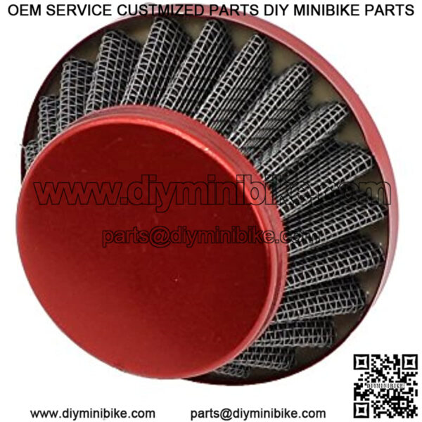 Red 42mm to 44mm Performance Air Filter for MOTOVOX MVS10 EVO Gas Powered Scooter X Dirt Dog 43cc 47cc 49cc Engines Mini Motor Atv Dirt Pit Bike 150cc Moped Scooter ATV Parts - Image 4