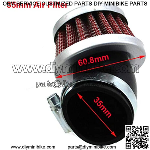 35mm Air Filter Cleaner For Z50 CT70 SL70 XL70 CL70 C70 ST90 SL90 CL90 CM91 CT90 CT110 CT125 Z50 TRX70 TRX90 Honda Trail Mini Bike Motorcycle Dirt Pit Bike - Image 2