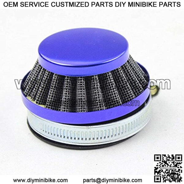 58mm Blue Air Filter For Gas Motorized Bicycle Mini ATV Dirt Pocket Bikes