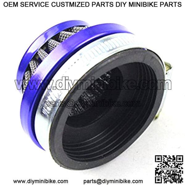 58mm Blue Air Filter For Gas Motorized Bicycle Mini ATV Dirt Pocket Bikes - Image 3