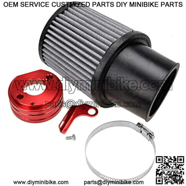 Air Filter With Adapter Kit for 6.5 HP Honda Clone GX160 GX200 Go Kart Predator 212cc Engine Go Kart Racing Cart Mini Bike Parts - Image 2