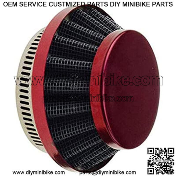 42mm 43mm 44mm Air Filter Cleaner Replacement for 2 Stroke 33cc 43cc 47cc 49cc 50cc Mini Pocket Bike ATV 4 Wheeler Quad Go Kart Pit Dirt Bike Red - Image 4