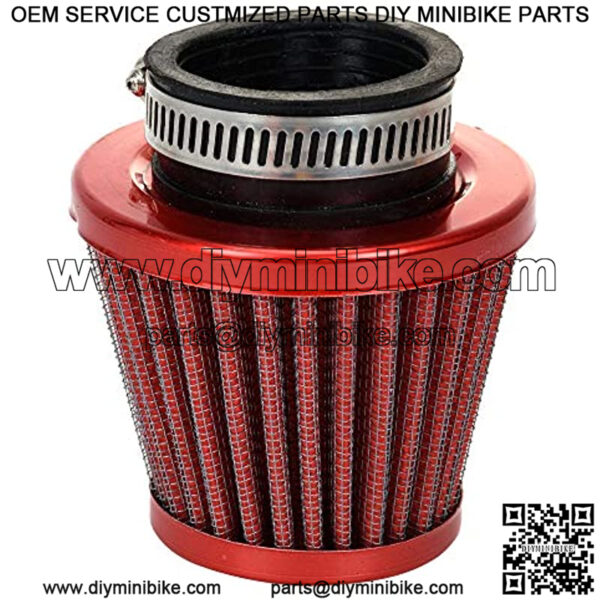 38mm Air Filter Intake Induction Kit Universal for Chinese GY6 50cc QMB139 Taotao Sunl BMS Lance Wildfire Moped Scooter Predator 212cc GX200 196cc Engine Mini Bike Go Kart Red - Image 2