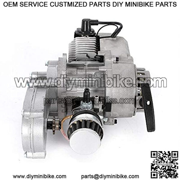 2 Stroke Engine Motor Air Filter with Gear Box for 49cc Mini Pocket Bike Gas G-Scooter ATV Quad Bicycle Dirt Pit Bikes - Image 2