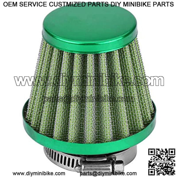 38mm Air Filter Intake Induction Kit for Most Dirt Pit Bike Mini Motocross Motoycle Engine (Green)