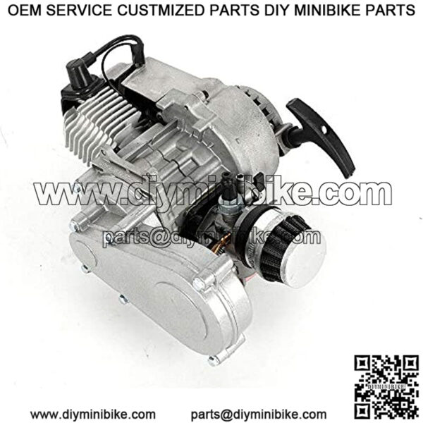 49CC 2-Stroke Engine&Transfer Motor Gear Box Air Filter Mini Pocket Dirt Bike ATV/Scooter Pull Start USA USA STOCK - Image 3