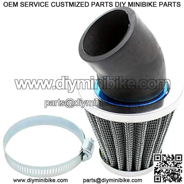 3PCS 1.5inch 38mm 39mm 40mm Air Filter Cleaner 45 Degree Angled Compatible with 50cc 70cc 90cc 110cc 125cc 150cc 200cc Motorcycle ATV Quad Scooter Go Kart Moped Pit Dirt Pocket Mini Bike GY6 - Image 3