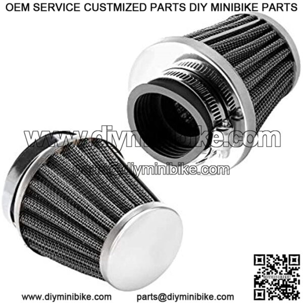 2PCS 1 3/8" 35mm Motorcycle Air Filter for ATV Dirt Bike Pocket Mini bikes