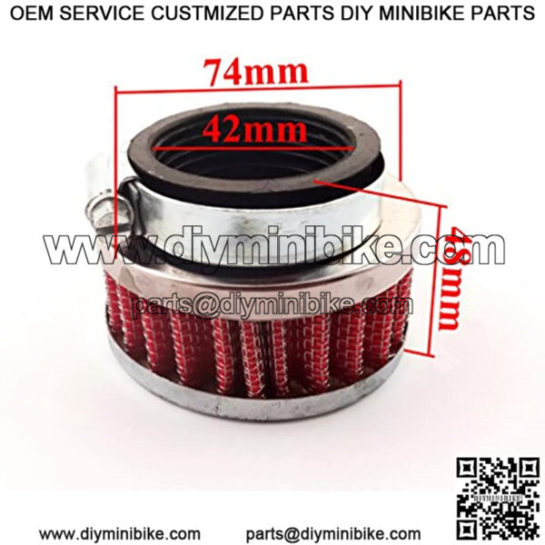 42mm Air Filter Clearner for GY6 150cc Moped Scooter ATV Go Kart Mini Pocket Bike - Image 2