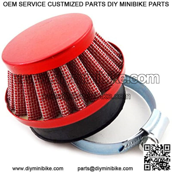 Red 58mm Air Filter for Gas Motorized Bicycle Mini Moto Pocket Bike - Image 4