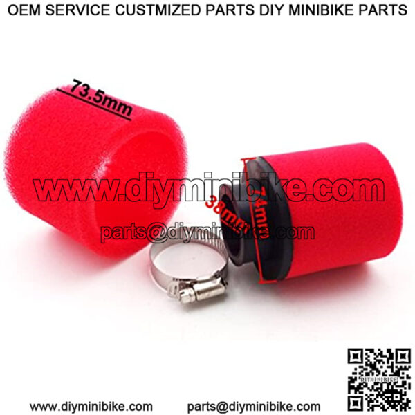 Red 38mm Foam Air Filter for CRF50 XR50 Mini Motocross Motorcycle ATV Pit Dirt Bike - Image 2