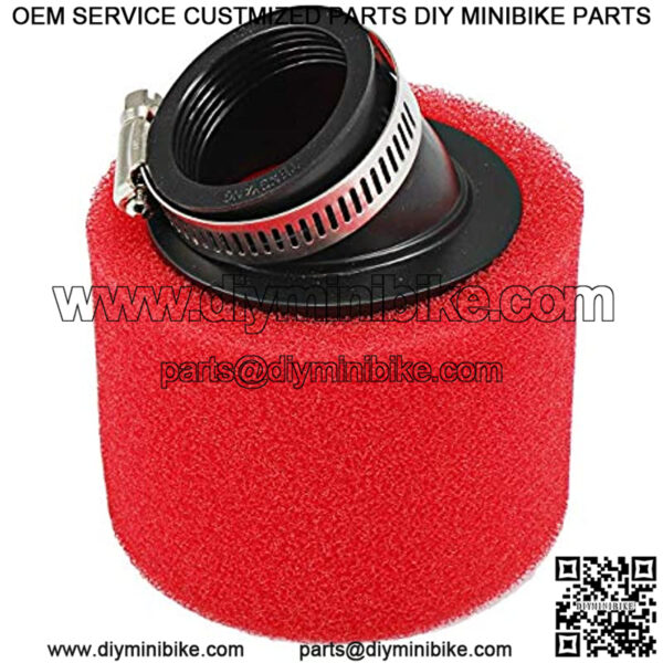 Red Foam Air Filter Cleaner For 70 110 125cc ATV Mini Motocross Dirt Pit Bike