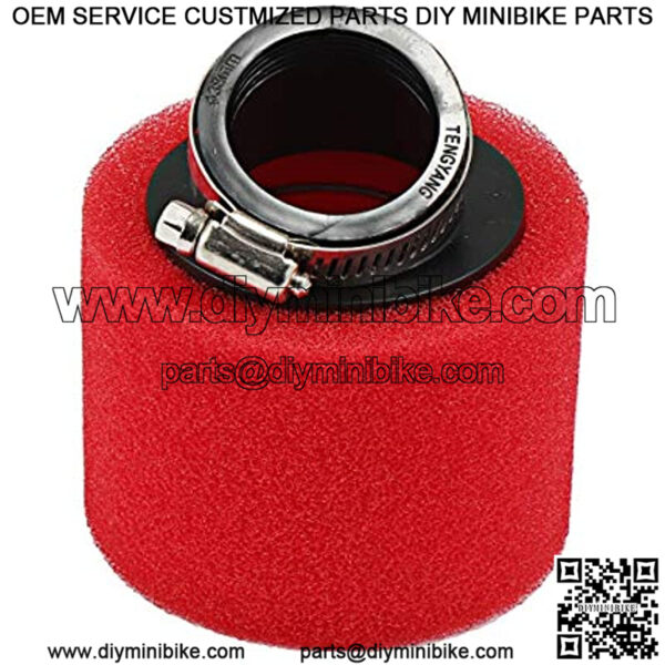 Red Foam Air Filter Cleaner For 70 110 125cc ATV Mini Motocross Dirt Pit Bike - Image 2