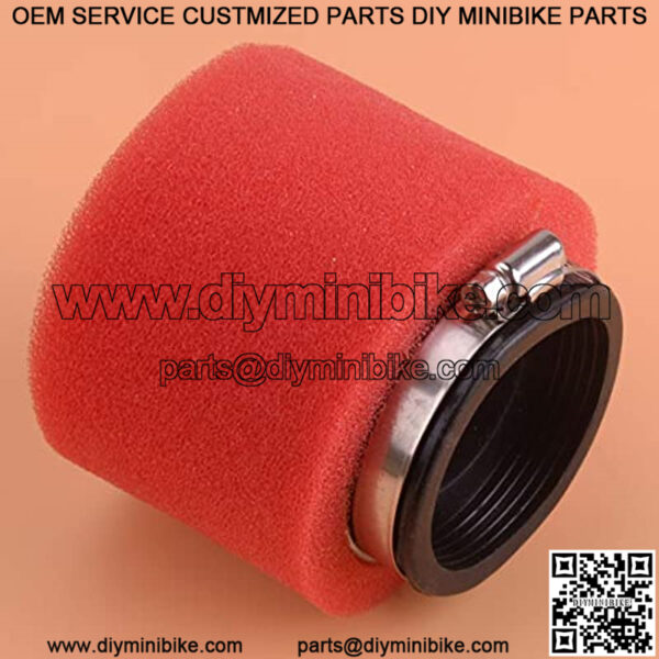 58mm Double Foam Straight Air Filter Fit for ATV Quad Mini Dirt Bike Motorcycle Scooter Size: 8.5x9cm - Image 2