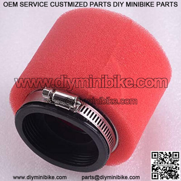 58mm Double Foam Straight Air Filter Fit for ATV Quad Mini Dirt Bike Motorcycle Scooter Size: 8.5x9cm - Image 4