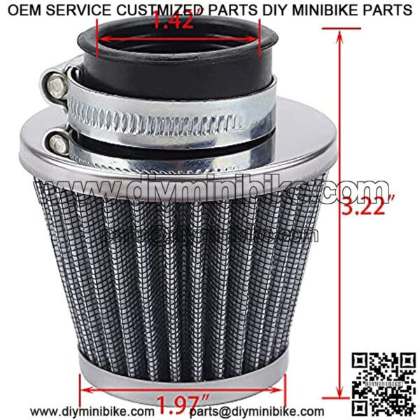 2 Packs 35mm Air Filter Replacement for 50cc 70cc 80cc 90cc 110cc 125cc Chinese PZ19 PZ20 MVX70 MVX70CC MVX110 Mini Dirt Bike Taotao CRF ATV Dune - Image 2