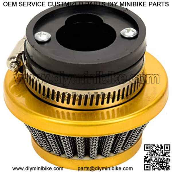 44mm 42mm 43mm Air filter Cleaner Stack Fuel filter for 47cc 49cc Mini ATV Quad Dirt Pocket Bike Cag MAT1 MAT2 FS529 FS509 Mini Moto Pit Dirt Bike Moped Scooter Motocross Parts Golden - Image 5