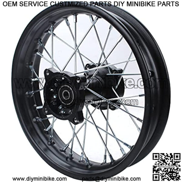 Mini Bike 3.00-12 80/100-12 Rear Wheel Rim 12-15mm Bearing Assembly For Dirt Pit Bike Hub SSR TTR CRF 18.5-12 - Image 2