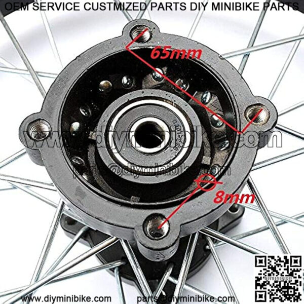 Mini Bike 3.00-12 80/100-12 Rear Wheel Rim 12-15mm Bearing Assembly For Dirt Pit Bike Hub SSR TTR CRF 18.5-12 - Image 4