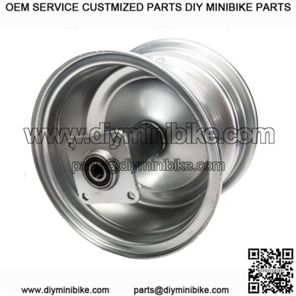 Silver Rear Rim for the Baja Mini Bike (MB165) - Image 2