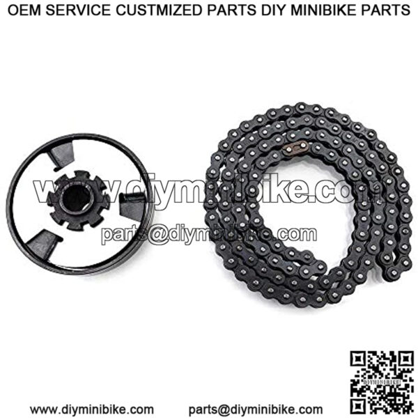 Clutch 5/8" Bore 12 Tooth #35 Chain Replacement for Go Kart Mini Bike Lawnmower Engine