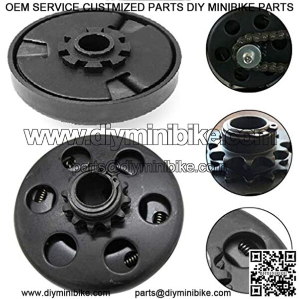 Centrifugal Clutch 3/4" BORE??35 Chain 12Tooth,Go Kart Clutch 3/4 Bore 12T for 35 Chain, Up to 6.5 HP for Go Kart Mini Bike Fun Kart Engine 3/4 BAR - Image 5