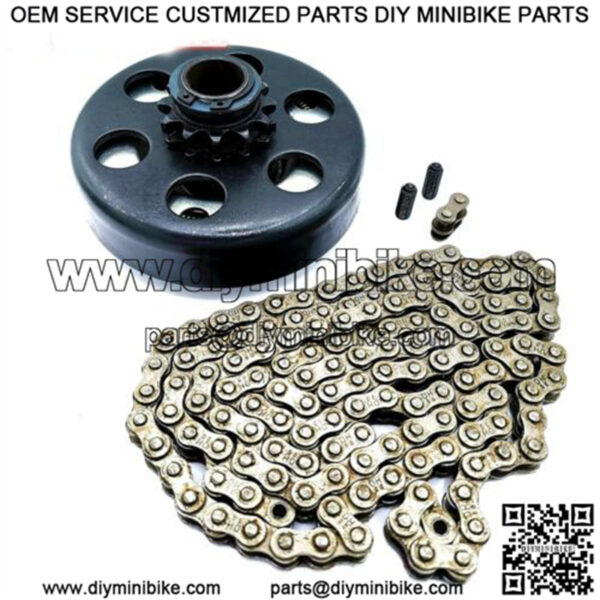 centrifugal clutch and 420 chain set 20mm bore 10t 40 41/420 fit mini bike go kart