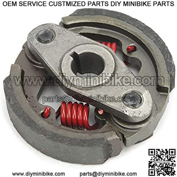 Fydun Terisass Embrayage Pocket Bike - Clutch Pad Clutch Shoe Assy 2 Stroke Clutch Pad Fits for 43cc 47cc 49cc Mini Motorcycle Quad ATV Dirt Bike Complete Assembled Clutch Auto Parts - Image 3