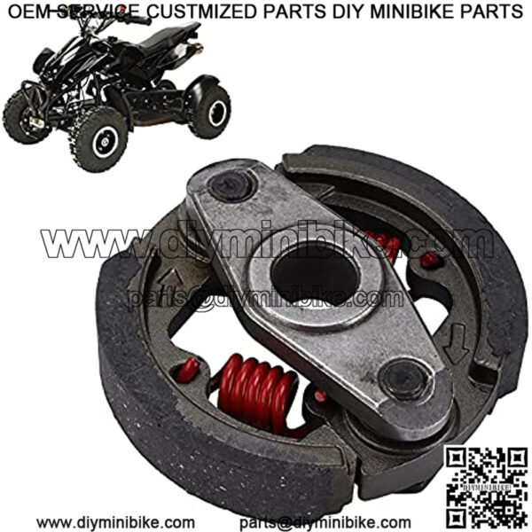 Pocket Bike Clutch, Metal Motorcycle Clutch Heavy Duty Replacement for 2 Stroke 43cc 47cc 49cc Mini Moto ATV Dirt Bike - Image 2