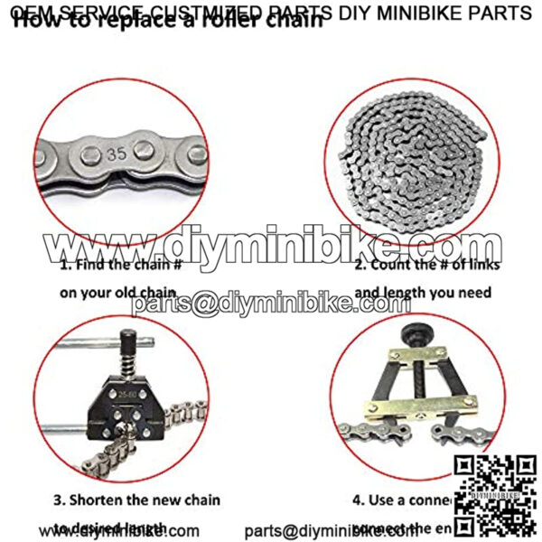 Roller Chain Connector Link #40 Mini Bike Chain Connecting Links 10PACK - Image 4