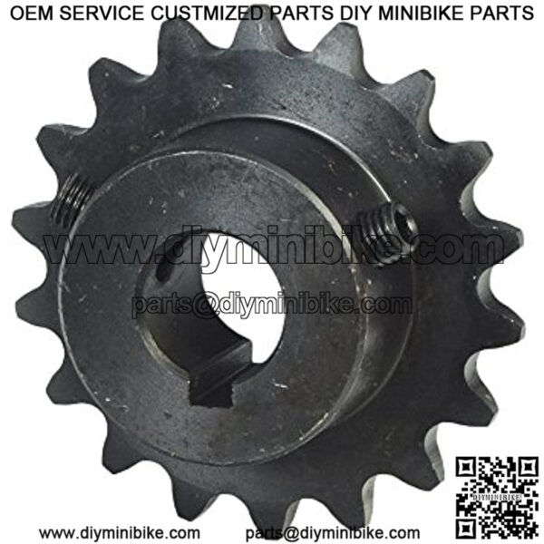 #35 Chain - 18 Tooth Jackshaft Sprocket with a 5/8" Bore for Go-Karts & Mini Bikes