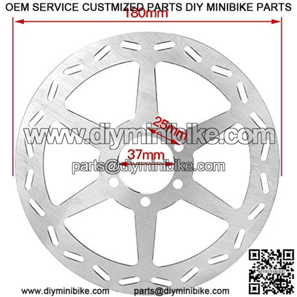 Rear Brake Disc Rotor Disk for Motovox MBX10 MBX11 MBX12 97cc Mini Bike Doodlebug Doodle Bug DB30 80CC TAOTAO ATD80A Parts - Image 3