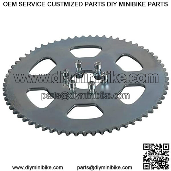 65T 37mm #35 Chain Rear Sprocket for Go Kart Mini Bike ATV Drift Trike