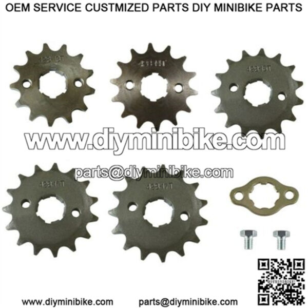 sprocket 14t 20mm bore 428 chain for mini bike