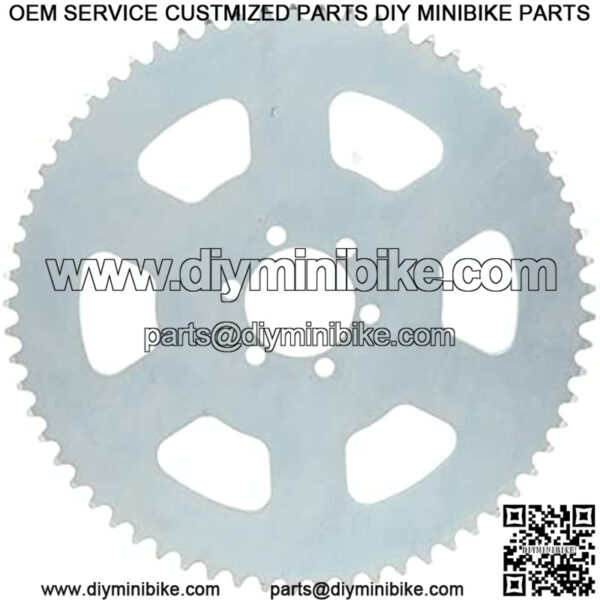 Chain Sprocket Cog Fit for Go Kart Mini Bike, 65 Tooth Chain Sprocket Carbon Steel 6 Holes 37mm Bore Cog Parts