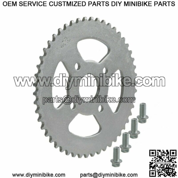 420 Chain+50T 40mm Rear Sprocket For Coleman Trail Mini Bike BT200X CT200U-EX - Image 4