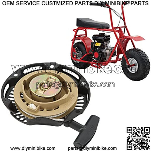 Starter,Pull Start Starter Assembly Bike Parts Replacement for Doodlebug 2.8hp DB30 97cc Mini Bike - Image 4