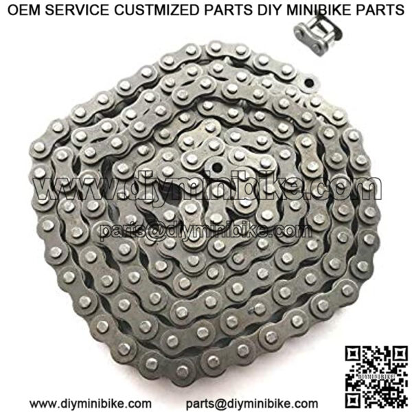 Replacement Drive Chain Compatible with Coleman CT100U 98cc 100cc 3HP Mini Trail Bike Part