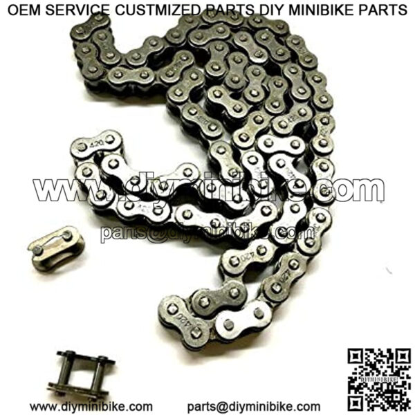 Rear Drive Chain Compatible with Coleman 196cc CT200U Chain CT200U BT200X Mini Bike - Image 2