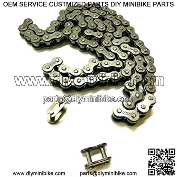 Rear Drive Chain Compatible with Coleman 196cc CT200U Chain CT200U BT200X Mini Bike - Image 3