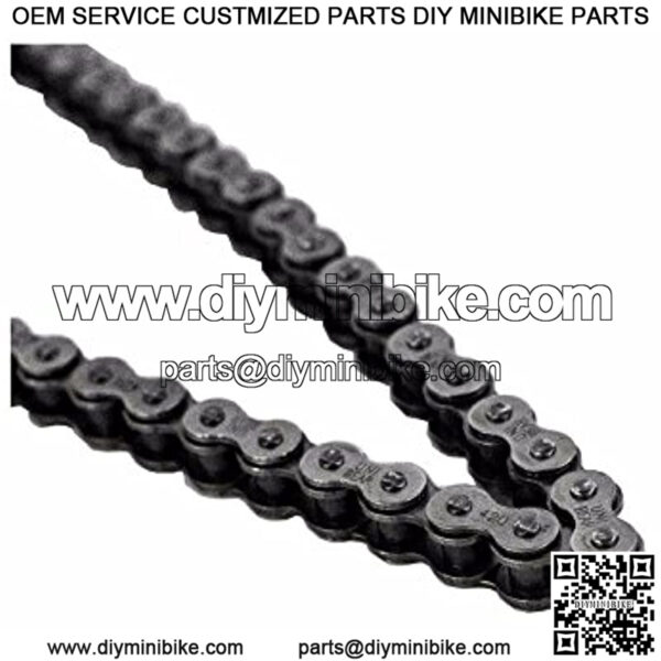 420 Motorcycle Chain 120-Link with 1 Master Link Perfect for Go Kart Mini Bikes - Image 3