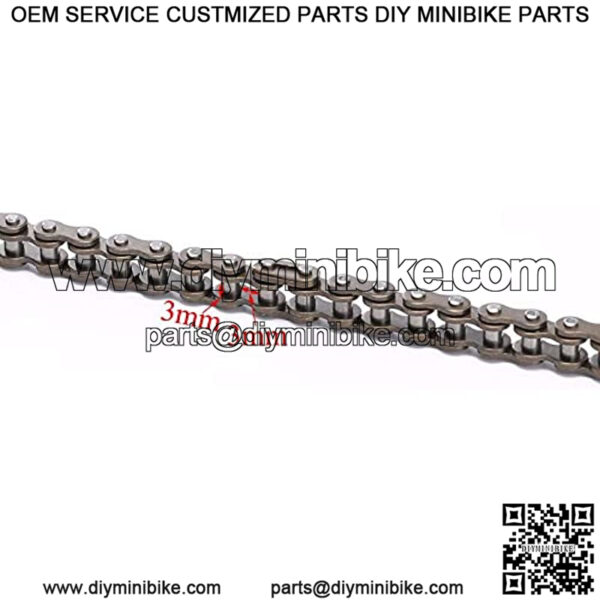 49cc Bike Chain 25H for Pocket 47cc ATV Pocket Mini Quad Dirt Bike 138 Link with Master Link - Image 3