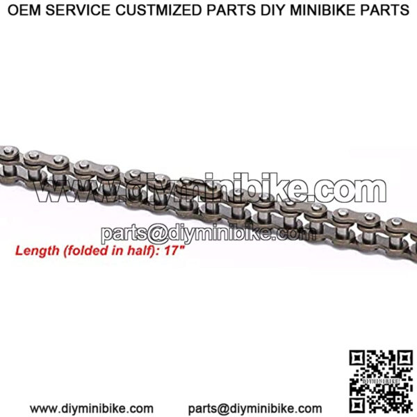 49cc Bike Chain 25H for Pocket 47cc ATV Pocket Mini Quad Dirt Bike 138 Link with Master Link - Image 4