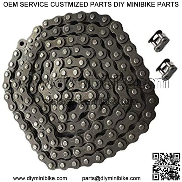 Size #35 140 Links Chain Compatible with Motovox Mini Bike MBX10, MBX11 79cc 97cc 212cc Replacement Chain