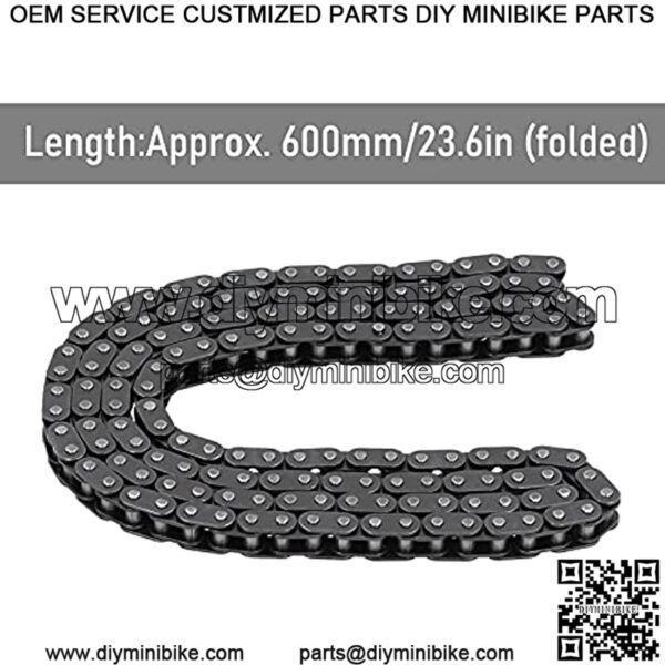 Chain Replacement, Drive Chain Polished Surface for 43Cc 47Cc 49Cc for Mini Pit Pocket Quad Dirt Bike Atv - Image 2