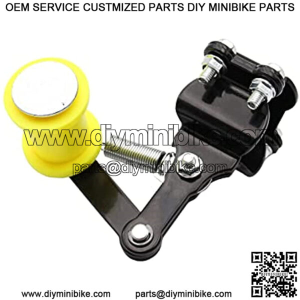 Chain Tensioner Guide Assembly Universal ATV Mini Bike Dirt Bike Go Kart (Yellow)