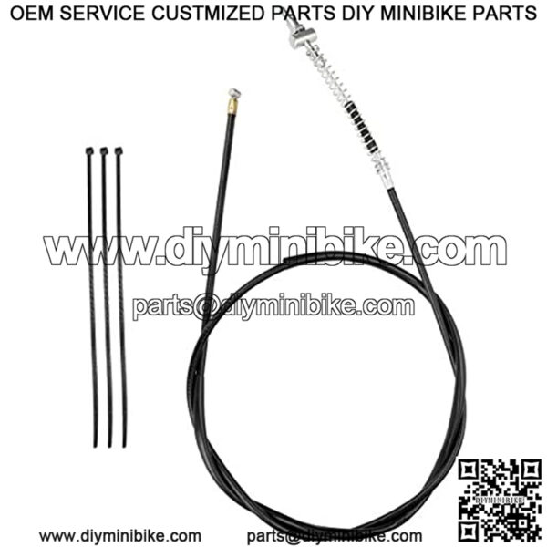 172cm 67.72 inch Rear Drum Brake Cable and tie for 6.5 Hp 196cc Hensim Yerf-Dog Heat Warrior Mini Bike MB165 MB200 Motorsports